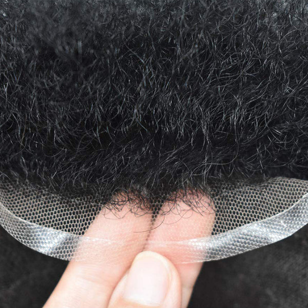 French Lace With Poly On Sides And Back Afro Curly