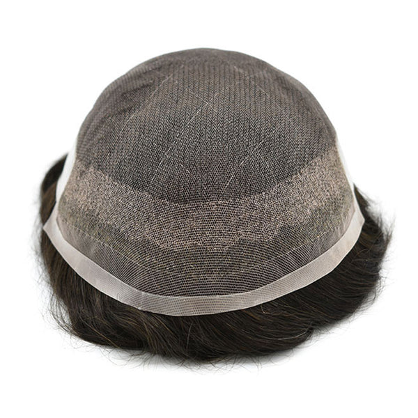 French Lace With double layer lace front and 1 Inch Poly Back and Sides
