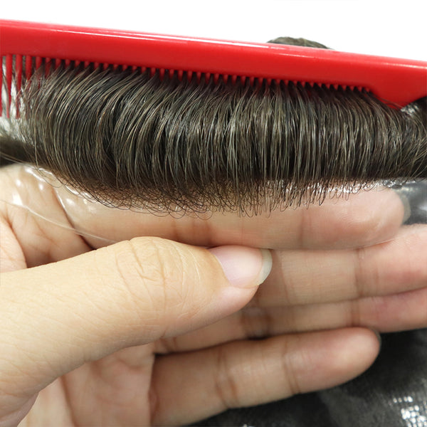 0.03mm Ultra-Thin Skin Single Knots Hair System